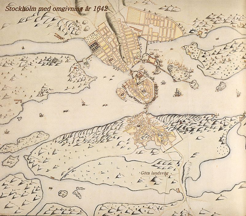 Панорама Стокгольма 1642